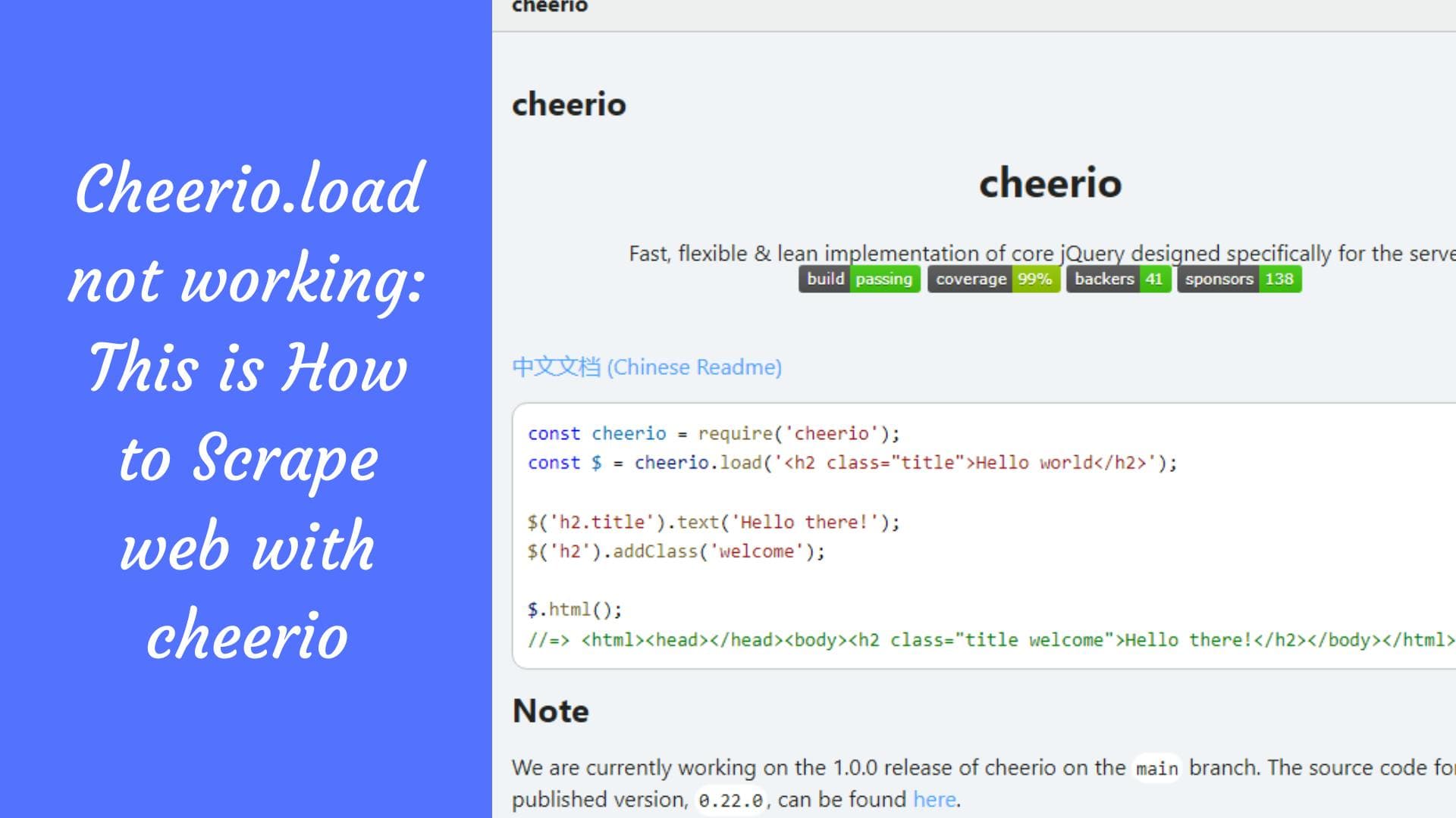 Cheerio.load no funciona: así es como se extrae información de la web con Cheerio